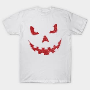 istressed Jack o' Lantern Pumpkin Face T-Shirt